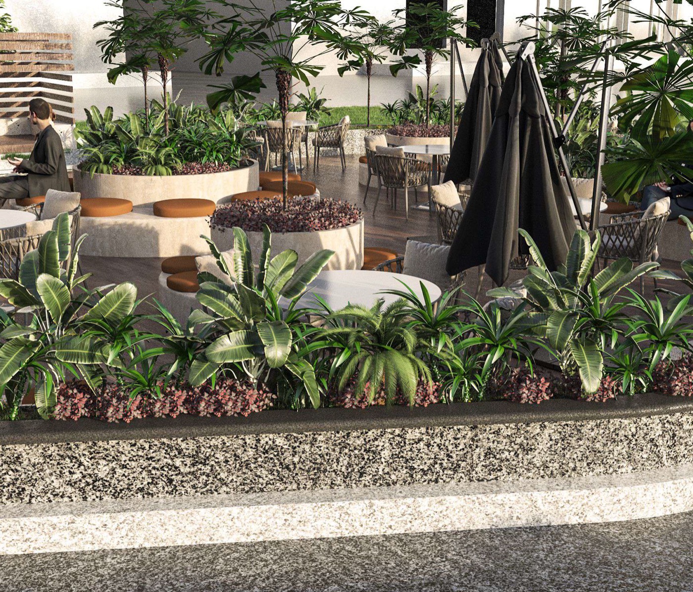 تصميم حديقة 3D - قنابة