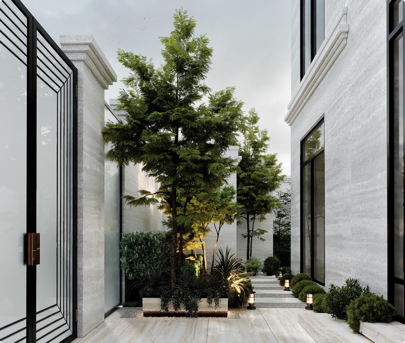 تصور حديقة سكنية 3D