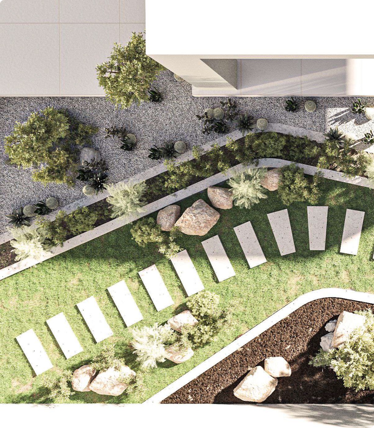 تصميم حديقة 3D الرياض