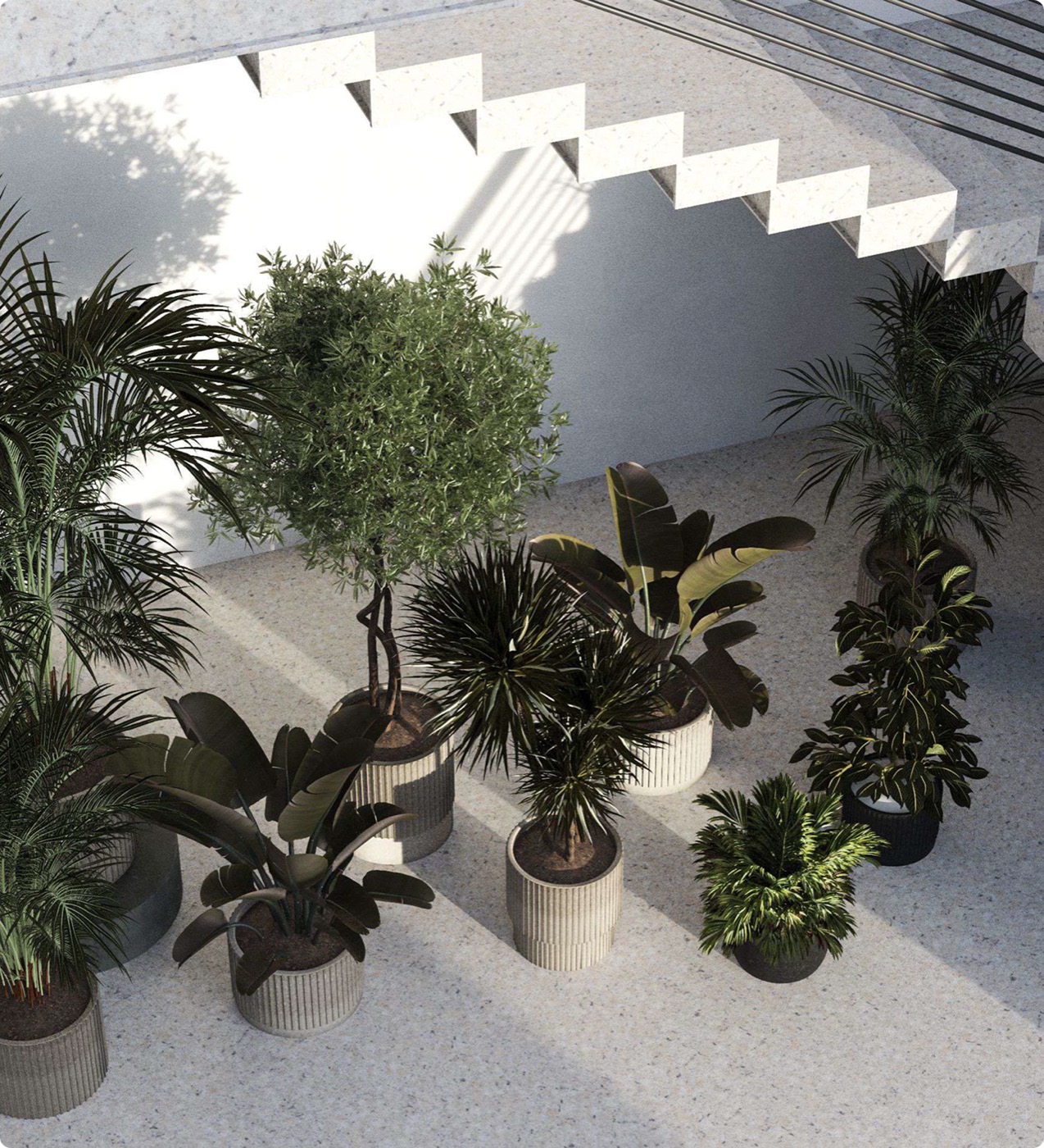 تصميم مساحات خضراء 3D